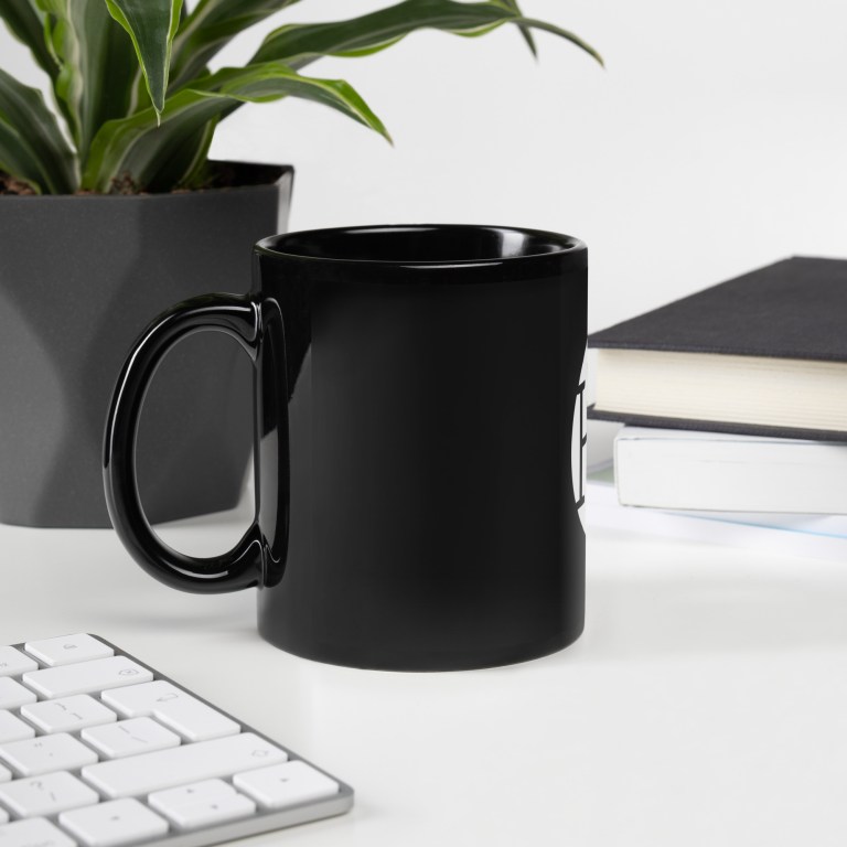 HR Black Glossy Mug - Employee