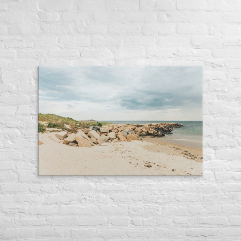 Watch Hill Light House on Wrapped Canvas
