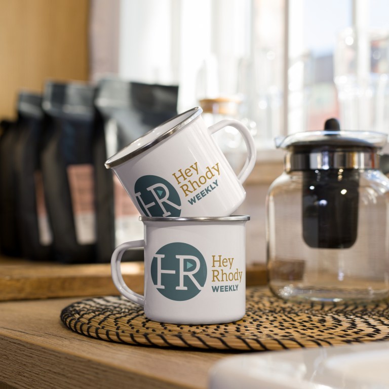Hey Rhody Weekly Enamel Mug