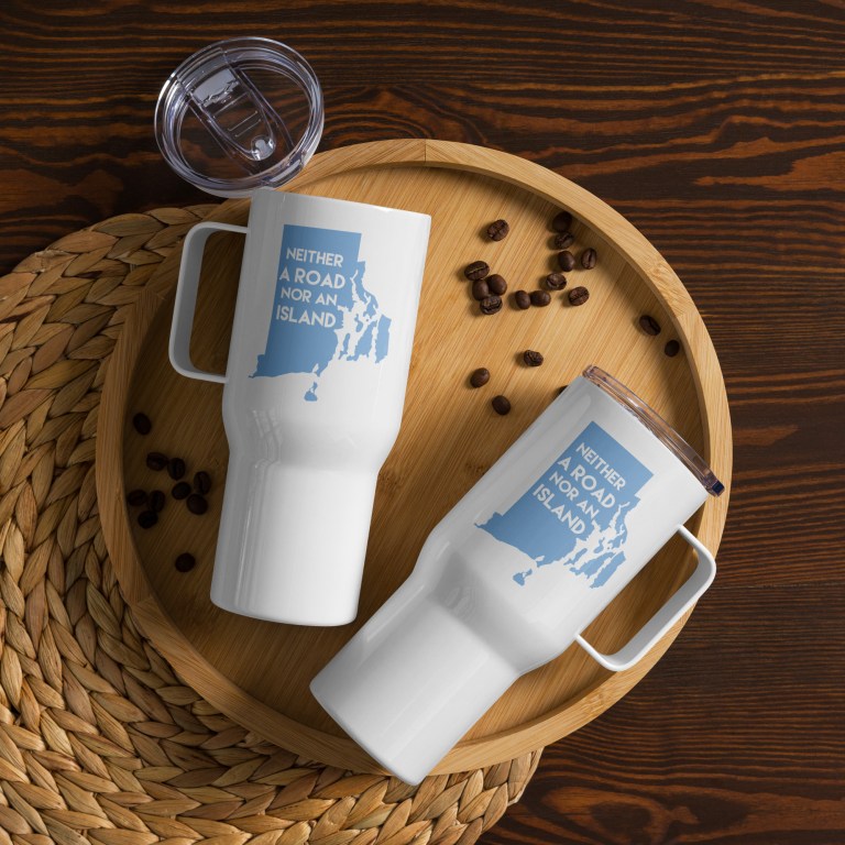 Hey Rhody • RI Graphic Travel Mug - Employee